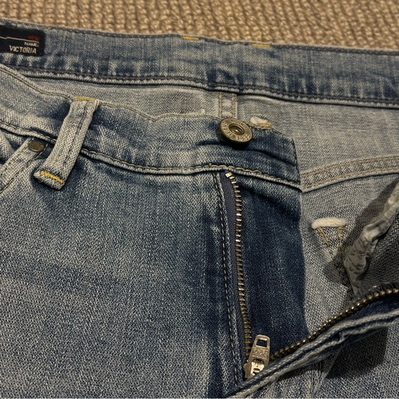 HANDPAINTED Pepe Jeans Slim Fit Mid Waist Jeans (27) - Picture 9 of 13